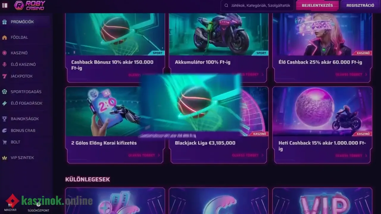 Bonus e Promozioni Roby Casino