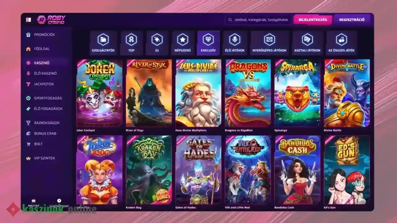 Slot Esclusive Roby Casino
